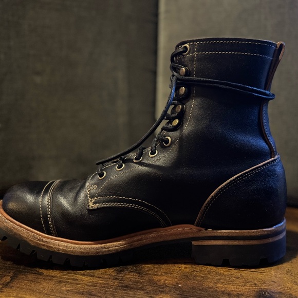 Truman Boot Co size 9D Black Waxed Flesh Upland Gently Used - Picture 13 of 15